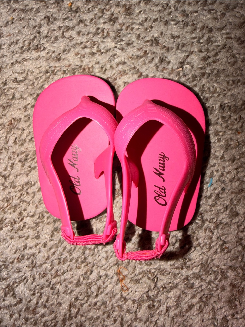 Old Navy Bright Pink Backstrap Sandals